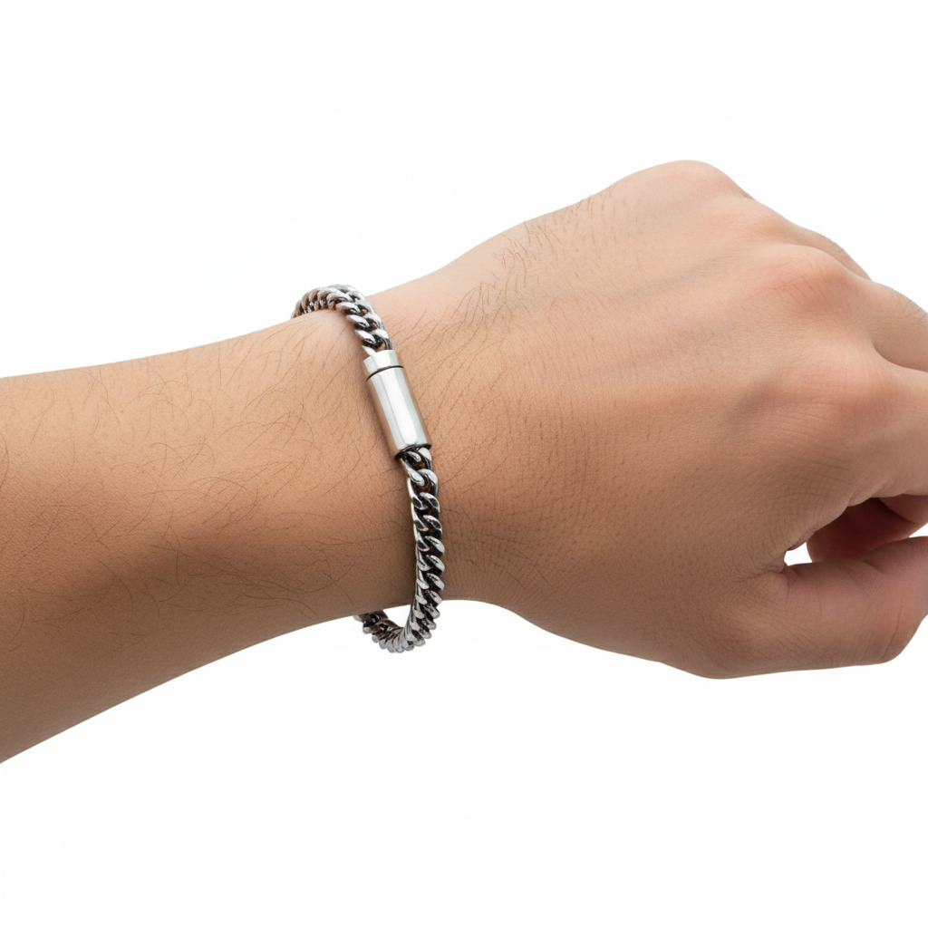 Sleek & Bold: 925 Sterling Gunmetal Plated 9mm Curb Bracelet
